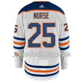 Adidas Maillot de Hockey Edmonton Oilers DARNELL NURSE 25 Blanc Authentic - Homme